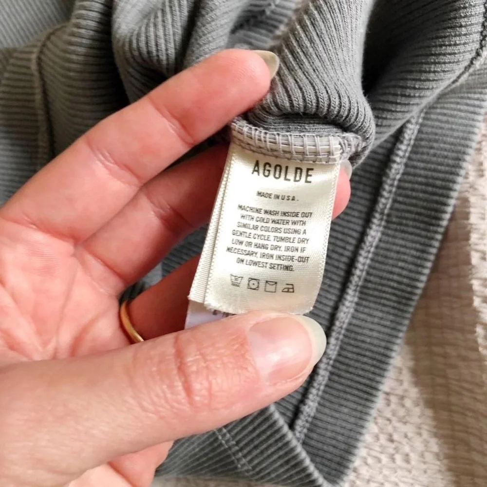 agolde - ribbed scoop neck tank